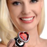 The Chrome Hearts anal plug set features three aluminum plugs with red heart shaped gems
